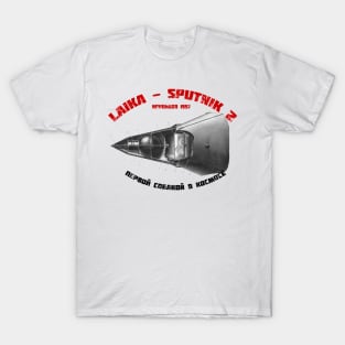 Laika - Sputnik Spacecraft T-Shirt